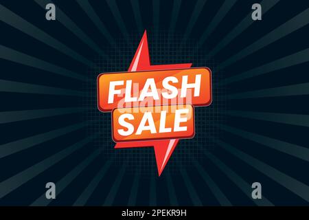 Flash Sale Modern Banner Promotionvorlage Design Vector Stock Vektor