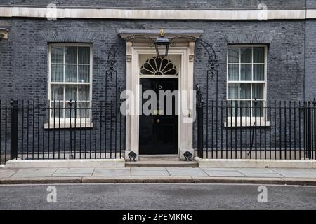 London, Großbritannien. 15. März 2023. Nummer 10 Downing Street. Budget Day, Downing Street, Westminster, London, am 15. März, 2023. Guthaben: Paul Marriott/Alamy Live News Stockfoto