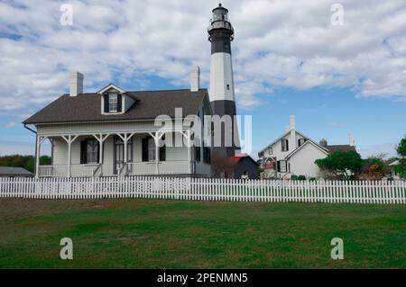 Die historische Tybee Island Light Station and Museum in Tybee Island Georgia, USA Stockfoto