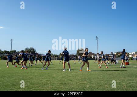 Sydney, New South Wales, Februar 15. 2023: Spieler während eines Trainings im Valentine Park in Sydney, Australien. (NOE Llamas/SPP) Stockfoto