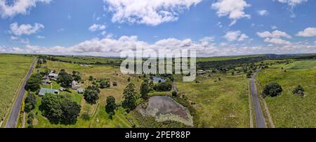 Blick auf die Drohne in der Oribi-Schlucht in der Nähe von Port Shepstone auf Südafrika Stockfoto