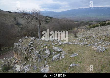 Griechenland, Thessalien, Larisa, Elassona Domeniko Village Vryzosti Area Old Watermills and Equipment Stockfoto