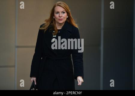 Edinburgh Scotland, Vereinigtes Königreich, 16. März 2023. Ash Regan trifft im schottischen Parlament ein. Live-Nachrichten von sst/alamy Stockfoto