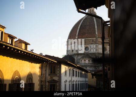 Dom von Florenz mit dem berühmten Dom von Brunelleschi, ein Symbol der Renaissance Florenz und des italienischen Tourismus Stockfoto