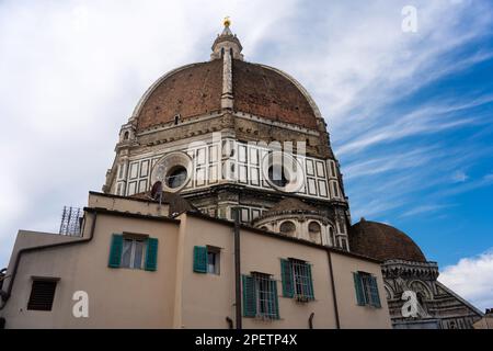 Dom von Florenz mit dem berühmten Dom von Brunelleschi, ein Symbol der Renaissance Florenz und des italienischen Tourismus Stockfoto