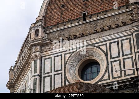 Dom von Florenz mit dem berühmten Dom von Brunelleschi, ein Symbol der Renaissance Florenz und des italienischen Tourismus Stockfoto