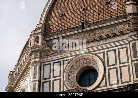 Dom von Florenz mit dem berühmten Dom von Brunelleschi, ein Symbol der Renaissance Florenz und des italienischen Tourismus Stockfoto