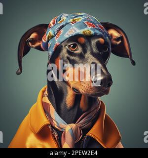 Bandana Pup Stockfoto