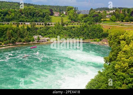 Rheinfälle in den schweizer Alpen, Schweiz Stockfoto