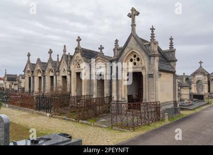 Eindrücke auf dem Friedhof in Verdun, einer Großstadt im Maas-Departement in Grand Est, Nordostfrankreich. Es ist bekannt dafür, dass es ihm seinen Namen gibt Stockfoto