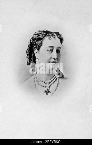 Porträt von Kaiserin Eugénie de Montijo (1826-1920), Ehefrau von Napoleon III Stockfoto