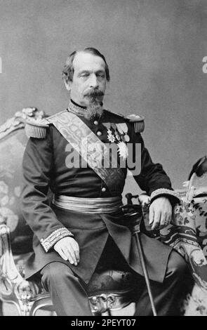 Porträt von Charles Louis Napoleon Bonaparte (1808-1873), bekannt als Louis-Napoléon Bonaparte, dann Napoleon III., Kaiser der Franzosen Stockfoto