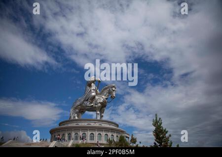 Dschingis-Khan-Statue, Mongolei Stockfoto