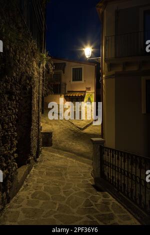 Vicolo di Bova in Notturna - Reggio Calabria Stockfoto