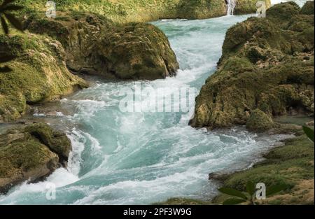 Fluss in Las Nubes, Chiapas State, Mexiko Stockfoto