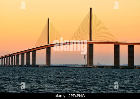 Sunshine Skyway Bridge St. Petersburg, Tampa Bay, Florida, USA Stockfoto