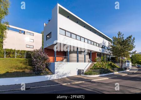 UNESCO Weissenhofsiedlung, Weissenhof Museum im Le Corbusier Haus, Stuttgart, Baden-Württemberg, Deutschland Stockfoto