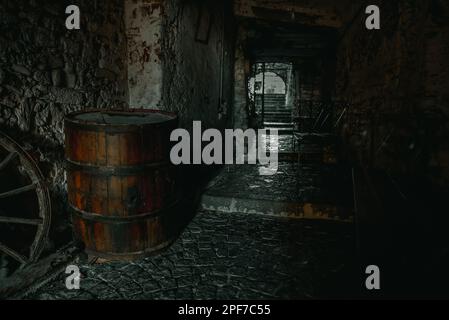 Durchfahrt durch die Kerker der Altstadt. Stockfoto