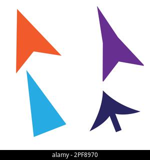 Satz Pfeile, Vektor und Illustration zum kostenlosen Download in Illustrator Stock Vektor