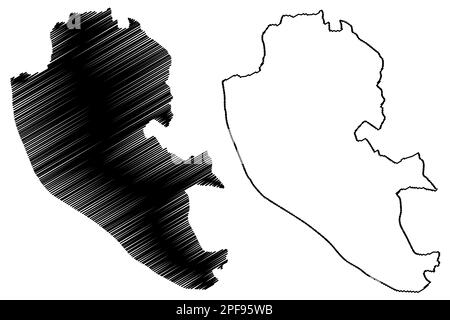 Stadt und Großstadtbezirk Liverpool (Vereinigtes Königreich Großbritannien und Nordirland, Metropolitan and Ceremonial County Merseyside, Engla Stock Vektor