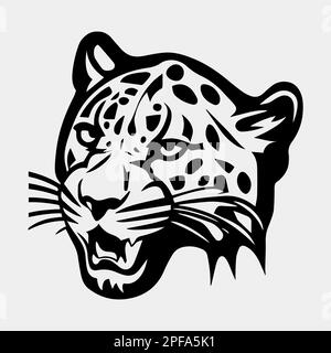 vektordesign mit leopardenlogo Stock Vektor