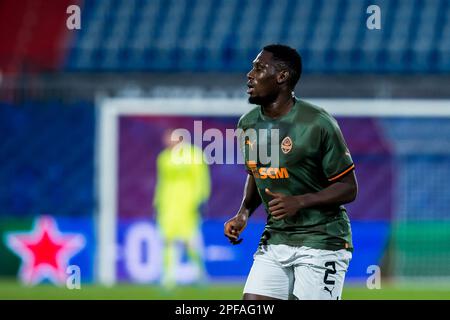 ROTTERDAM - Lassina Traore von Shakhtar Donetsk während der UEFA Europa League-Runde von 16 Spiel zwischen Feyenoord und Shakhtar Donetsk am Feyenoord Stadion de Kuip am 16. März 2023 in Rotterdam, Niederlande. AP | niederländische Höhe | COR LASKER Stockfoto