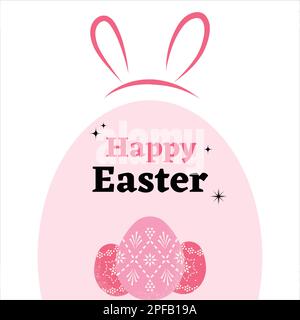 Frohe Ostern. Osterhintergrund. Osterdesign. Frohes osterdesign. Frohes osterdesign Stock Vektor