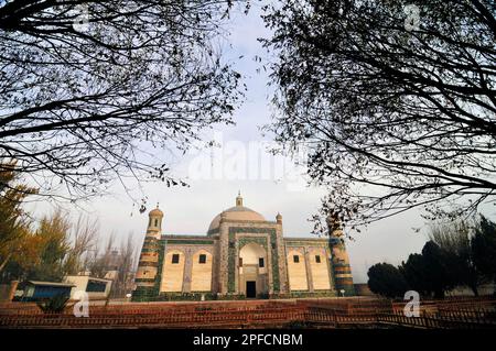 Das Apakh Hoja Mazar ( Afaq Khoja Mausoleum ) in der Nähe von Kashgar, Xinjiang, China. Stockfoto