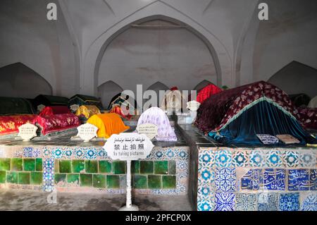 Das Apakh Hoja Mazar ( Afaq Khoja Mausoleum ) in der Nähe von Kashgar, Xinjiang, China. Stockfoto