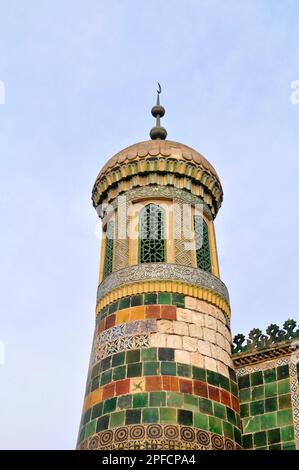 Das Apakh Hoja Mazar ( Afaq Khoja Mausoleum ) in der Nähe von Kashgar, Xinjiang, China. Stockfoto