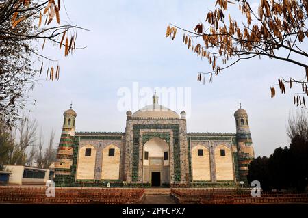 Das Apakh Hoja Mazar ( Afaq Khoja Mausoleum ) in der Nähe von Kashgar, Xinjiang, China. Stockfoto