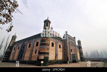 Das Apakh Hoja Mazar ( Afaq Khoja Mausoleum ) in der Nähe von Kashgar, Xinjiang, China. Stockfoto