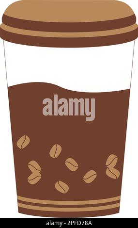 Pappkaffeetassen. Mockup Für Kaffeetasse. Vektorvorlage Stock Vektor