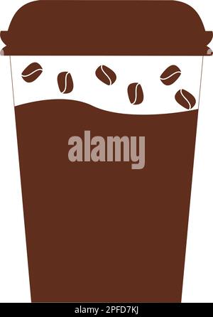 Pappkaffeetassen. Mockup Für Kaffeetasse. Vektorvorlage Stock Vektor
