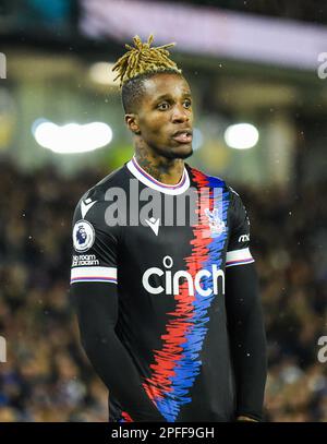 Wilfred Zaha von Crystal Palace während des Premier League-Spiels zwischen Brighton & Hove Albion und Crystal Palace im American Express Community Stadium , Brighton , Großbritannien - 15. März 2023 Photo Simon Dack/Tele Images. Nur redaktionelle Verwendung. Kein Merchandising. Für Fußballbilder gelten Einschränkungen für FA und Premier League. Keine Nutzung von Internet/Mobilgeräten ohne FAPL-Lizenz. Weitere Informationen erhalten Sie von Football Dataco Stockfoto