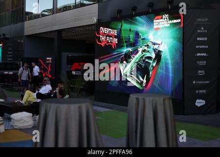 Jeddah, Saudi-Arabien. 17. März 2022. JEDDAH, SAUDI-ARABIEN, Corniche Circuit, 17. März: Paddock-Blick während des Saudi-arabischen Formel-1-Grand Prix auf der Jeddah Corniche Circuit am 17. März 2023. Formel 1 - F1 Motorsport, gebührenpflichtiges Bild, Foto und Copyright © Jun QIAN ATP Images (QIAN Jun/ATP/SPP) Guthaben: SPP Sport Press Photo. Alamy Live News Stockfoto