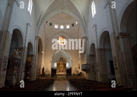 02. September 2022 – Europa, Italien, Sardinien, Sassari, Sitz des Erzbischofs Kathedrale von Sassari Stockfoto