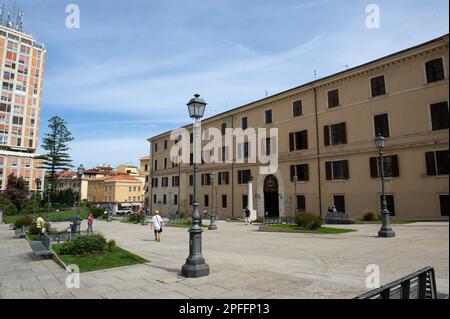 02. September 2022 – Europa, Italien, Sardinien, Sassari, Alberto Lamarmora Baracke. Stockfoto