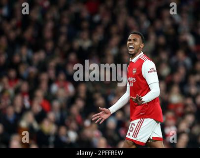 London, Großbritannien. 16. März 2023. Gabriel von Arsenal während des Spiels der UEFA Europa League im Emirates Stadium, London. Der Bildausdruck sollte lauten: David Klein/Sportimage Credit: Sportimage/Alamy Live News Stockfoto