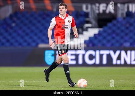16-03-2023: Sport: Feyenoord gegen Shakhtar ROTTERDAM, NIEDERLANDE - MÄRZ 16: Jacob Rasmussen (Feyenoord Rotterdam) während des Spiels Feyenoord gegen Shakhta Stockfoto
