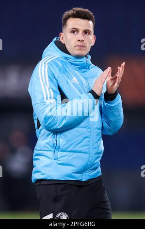 16-03-2023: Sport: Feyenoord gegen Shakhtar ROTTERDAM, NIEDERLANDE - MÄRZ 16: Oussama Idrissi (Feyenoord Rotterdam) während des Spiels Feyenoord gegen Shakhta Stockfoto