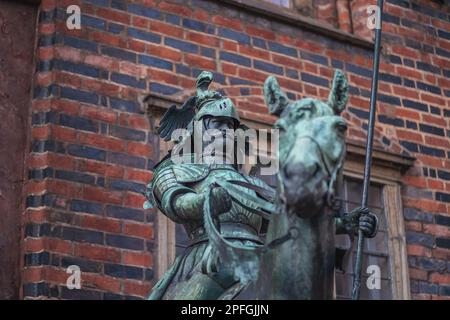 Die Heralden (die Herolde) Skulptur vor dem Alten Rathaus - Bremen, Deutschland Stockfoto