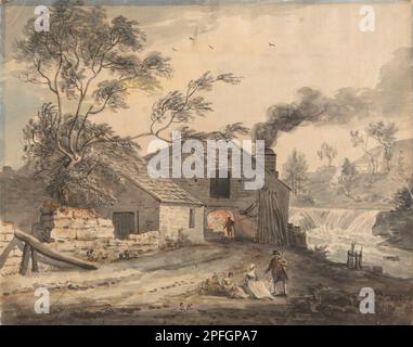 Iron Forge am Fluss Kent, Westmorland von Paul Sandby Stockfoto