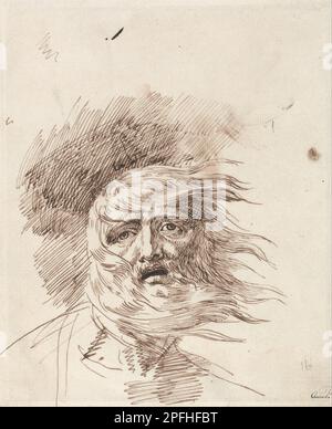 "Lear in the Storm", König Lear, 3. Akt, 2. Szene von George Romney Stockfoto