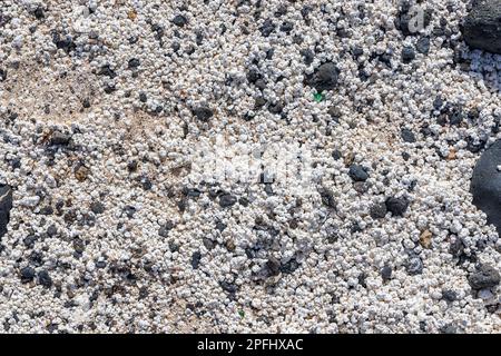 Popcorn Beach in der Nähe von Corralejo auf der Insel Fuerteventura auf den Kanarischen Inseln Stockfoto