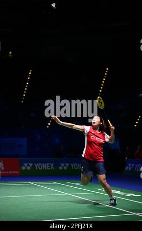 Utilita Arena, Birmingham, Großbritannien. 17. März 2023. 2023 YONEX All England Open Badminton Championships, Quartalsfinale Tag 4; CHEN Qing Chen und JIA Yi Fan gegen KIM so Yeong und KONG Hee Yong IM Womens Doubles-Wettkampf hat JIA Yi Fan einen tollen Kredit: Action Plus Sports/Alamy Live News Stockfoto