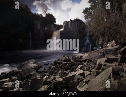 High Force Wasserfall in Middleton in Teesdale, Durham, Großbritannien Stockfoto