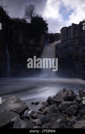 High Force Wasserfall in Middleton in Teesdale, Durham, Großbritannien Stockfoto