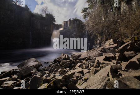 High Force Wasserfall in Middleton in Teesdale, Durham, Großbritannien Stockfoto