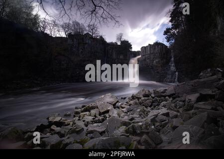 High Force Wasserfall in Middleton in Teesdale, Durham, Großbritannien Stockfoto